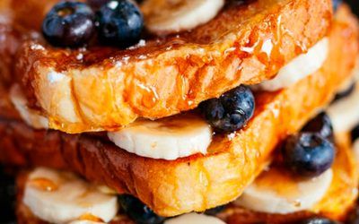 Receta tostadas francesas con fruta