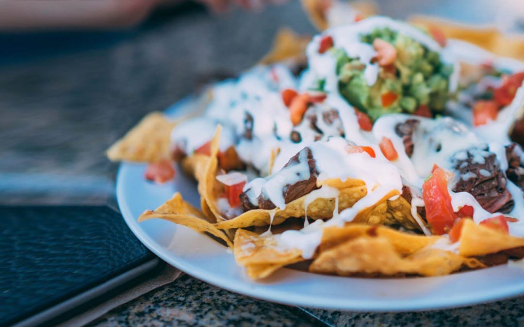 Receta nachos con queso y carne