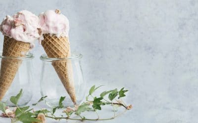 Receta de helado de fresa y plátano