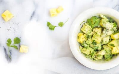 Receta de guacamole con piña