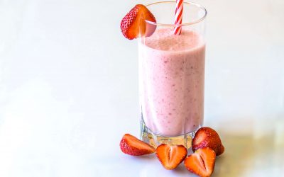 Receta de batido de fresa con avena