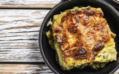 Receta de lasaña de espinacas y queso